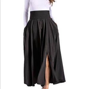 Black cocktail maxi skirt.